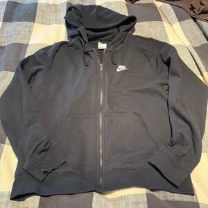 Nike Black sportswear Zip-Up Hoodie large
